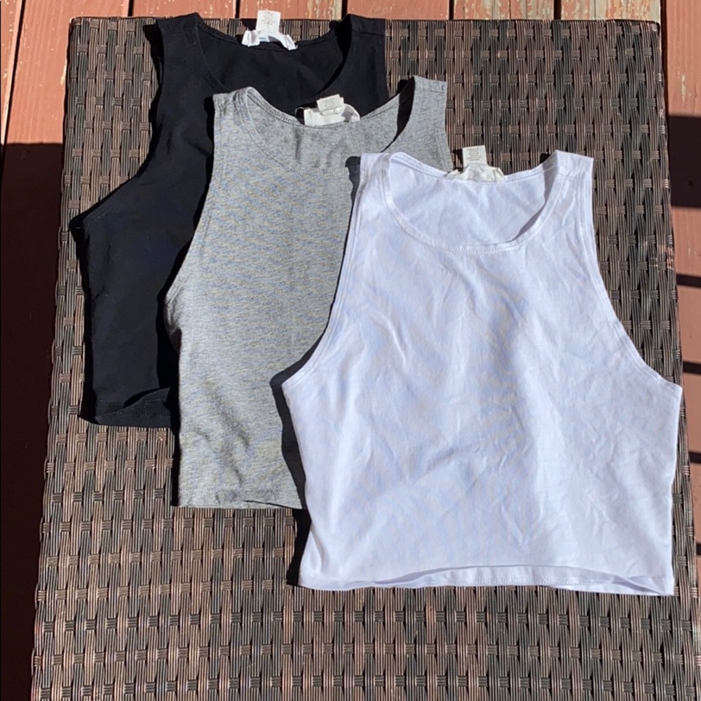 High Neck Crop Tank Top Pack